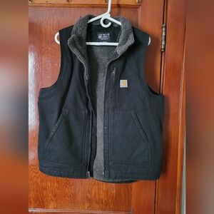 Carhartt Black Sherpa-Lined Vest